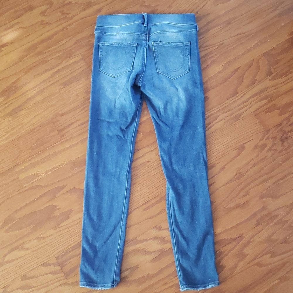True Religion destroyed denim jegging - Picture 3 of 3